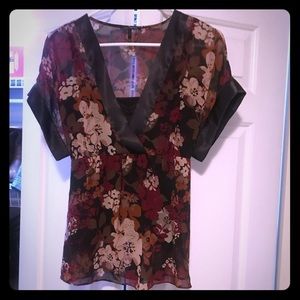 Shear kimono style blouse with cami